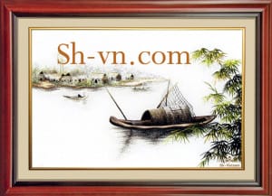 乡村风景画手工刺绣＝鄉間情懷　2115＝SHVN 2115 - 30cm x 40cm (2)